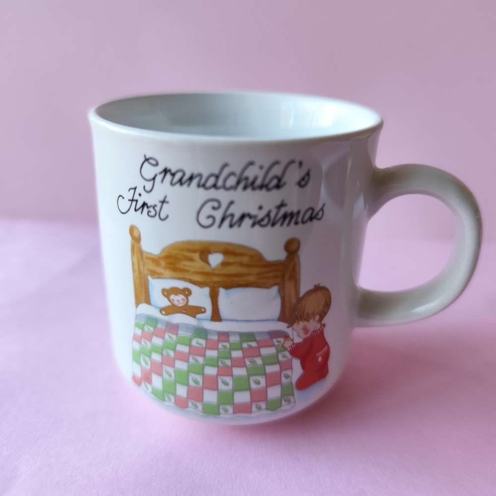 Russ Berrie Grandchilds First Christmas Mug